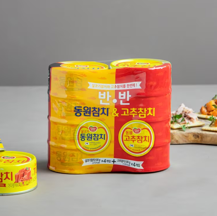 동원 반반참치 기획세트 100g*8 DW Half Half Tuna Set 100g*8