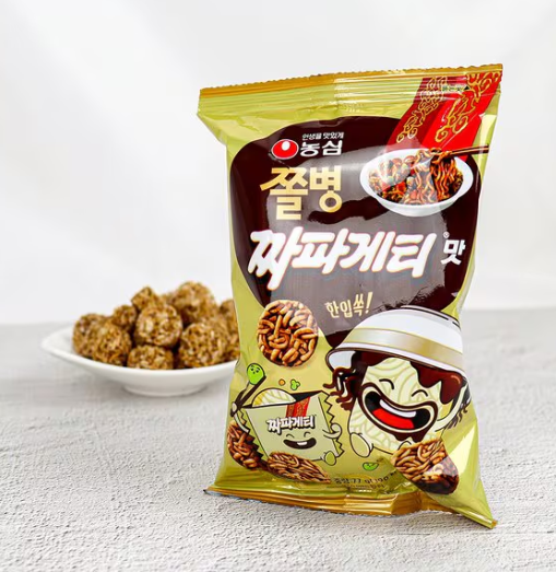농심 쫄병스낵 짜파게티 82g NS Jjol Byung Snack Jjajjang 82g