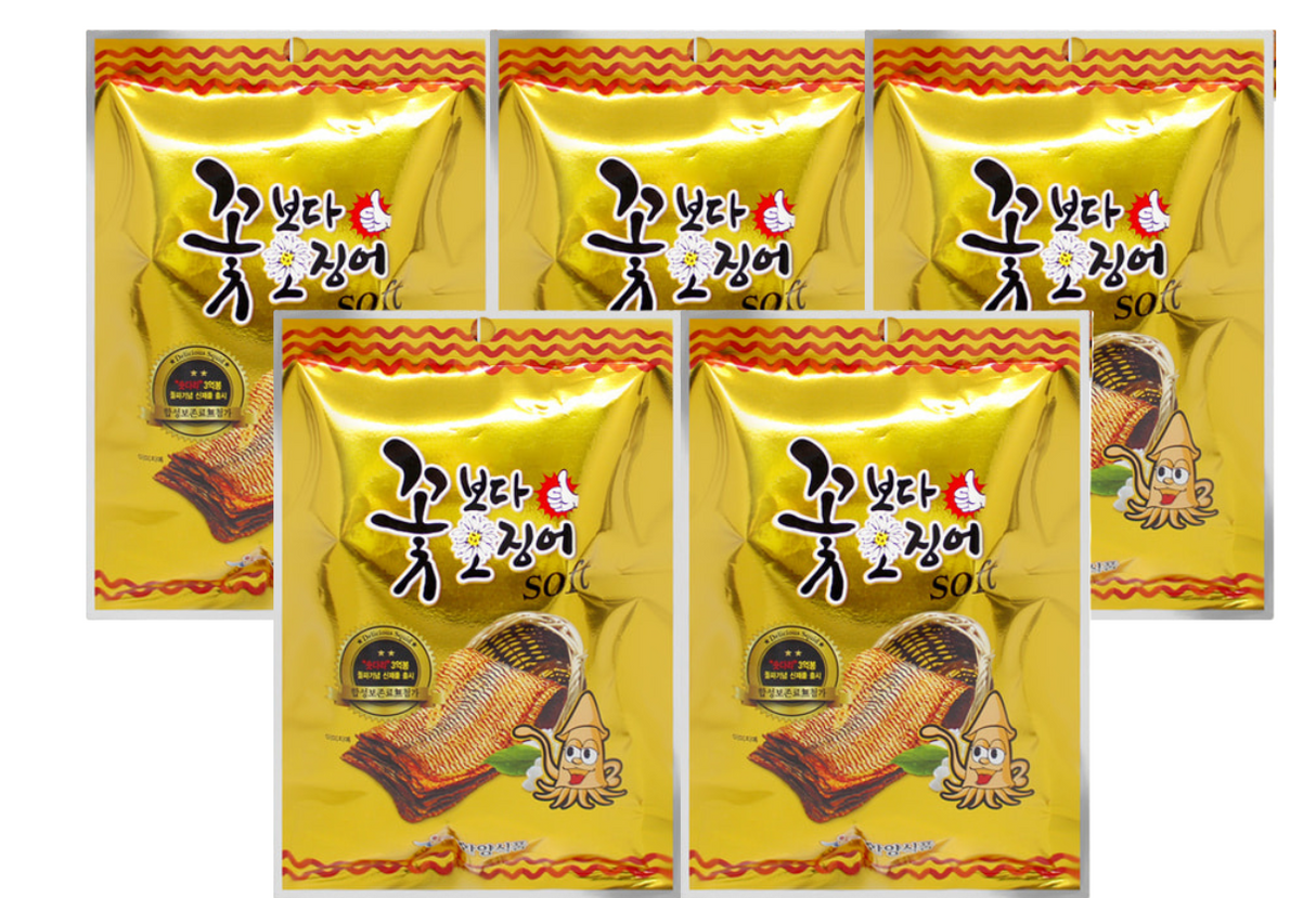 [묶음세일] 한양 꽃보다오징어 [소프트] 15g*5 HY Roasted Squid [Soft] 15g*5