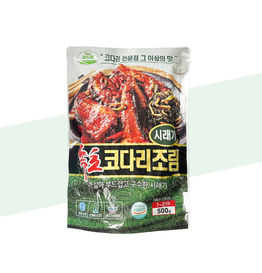 어진유통 속초 시래기 코다리조림 500g EJN Braised Half Dried Pollack Radish Green 500g