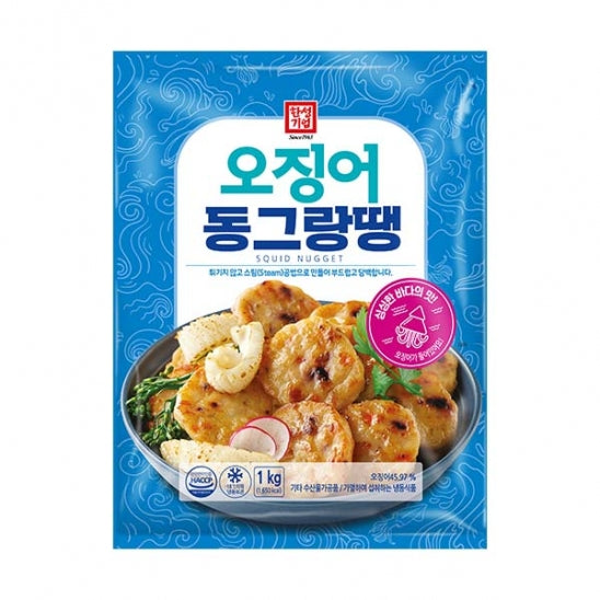한성기업 오징어 동그랑땡 1kg HS Squid Ring Nugget 1kg