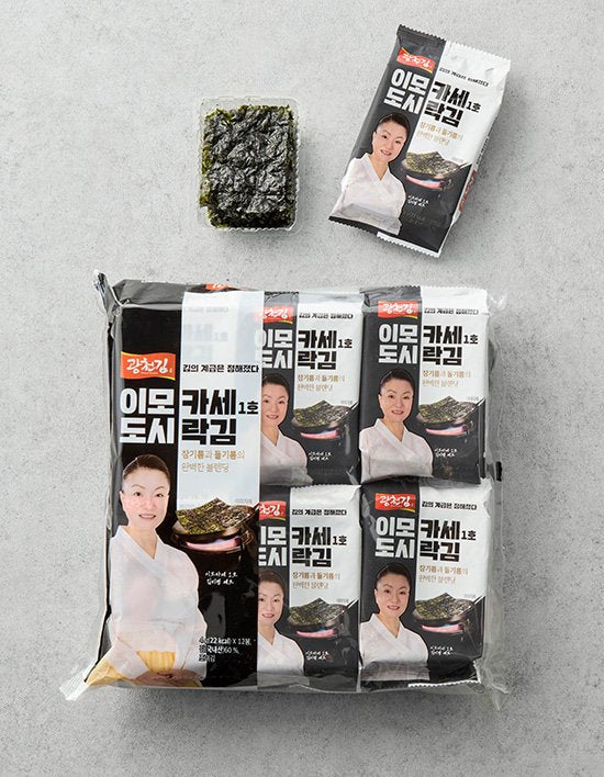광천 이모카세 도시락김 12봉(4g*12) Kwangcheon Roasted Seaweed 12P(4g*12)