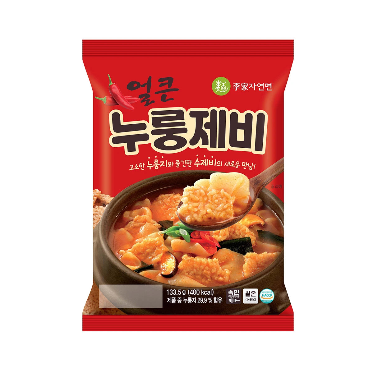 이가자연면 얼큰누룽제비 [봉지] 133.5g IGA Spicy Crispy Rice& Sujebi 133.5g