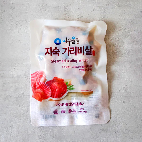 여수올림 자숙 가리비살 200g YSO Frozen Steamed Scallop 200g