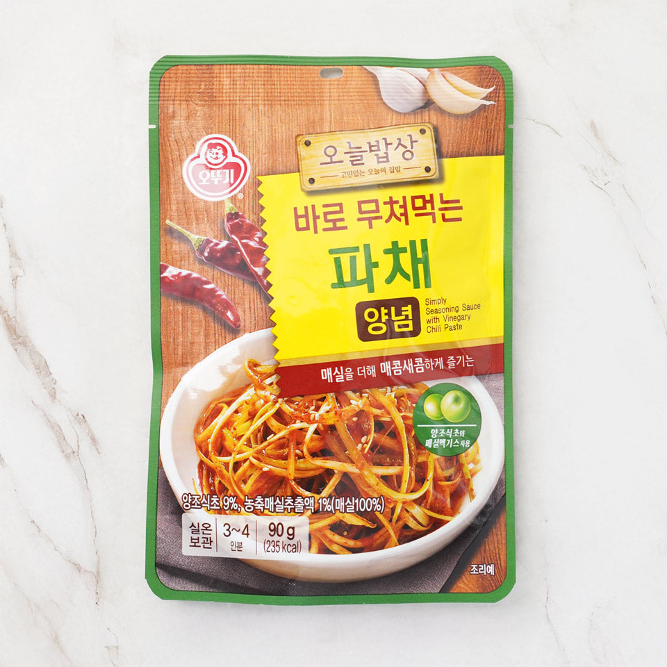 오뚜기 바로 무쳐 먹는 파채양념 90g OTG Simple Seasoning Sauce w/Vinegary Chili Paste 90g