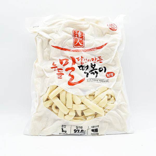 달인 누들 밀떡볶이떡 (납작) 1kgDalin Wheat  Flour Cake (Wide) 1kg