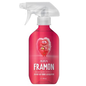 LG 아우라 프라몬 섬유탈취제 로즈머스크 490ml LG Aura Framon Deodorizing Spray Rose 490ml