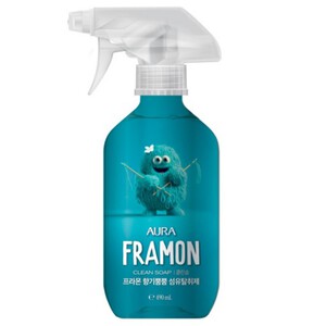 LG 아우라 프라몬 섬유탈취제 클린솝 490ml LG Aura Framon Deodorizing Spray Clean Soap 490ml