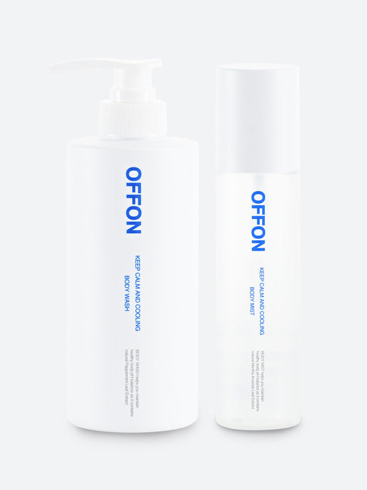 [묶음세일] 오프온 킵 캄 앤드쿨링 바디 2종 (바디워시+바디미스트) Offon Body Mist & Wash for Acne