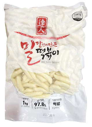 달인 밀떡 (가는떡) 1kg Dalin Wheat  Flour Cake (Thin) 1kg