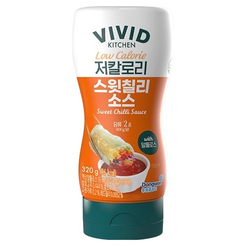 비비드 제로슈가 스윗칠리 소스 320g Vivid Kitchen Zero Sugar Sweet Chili Sauce 320g