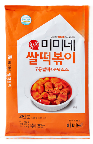 미미네 쌀떡볶이 [7공쌀떡&꾸덕소스] 500g MMN Rice Tteobokki 7 Thru Hole & Stick Sauce 500g