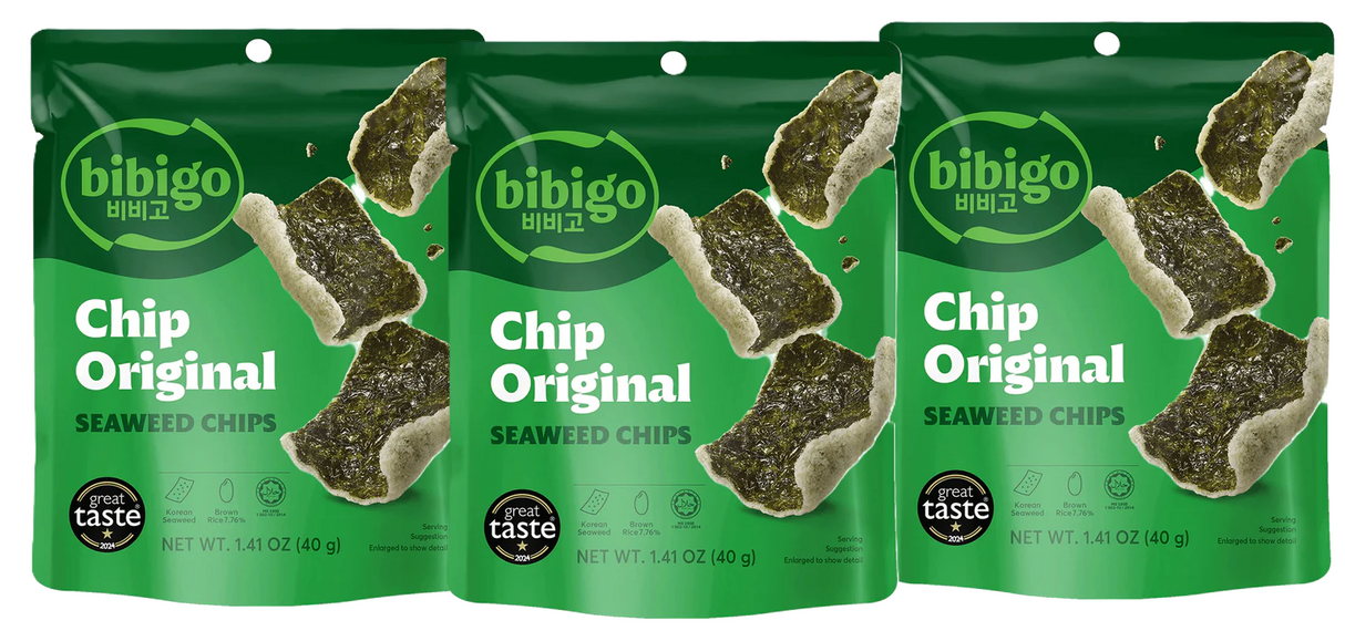 [묶음세일] CJ 비비고 칩 오리지널 40g*3 CJ Bibigo Chip Original 40g*3