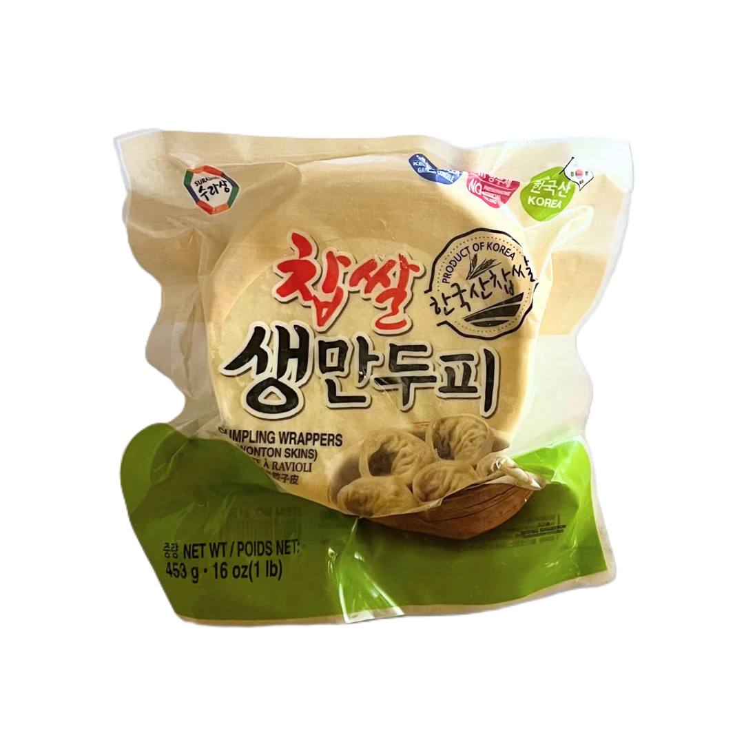 왕 찹쌀생만두피 453g SRS Dumpling wrappers(Gyoza Skin) 453g