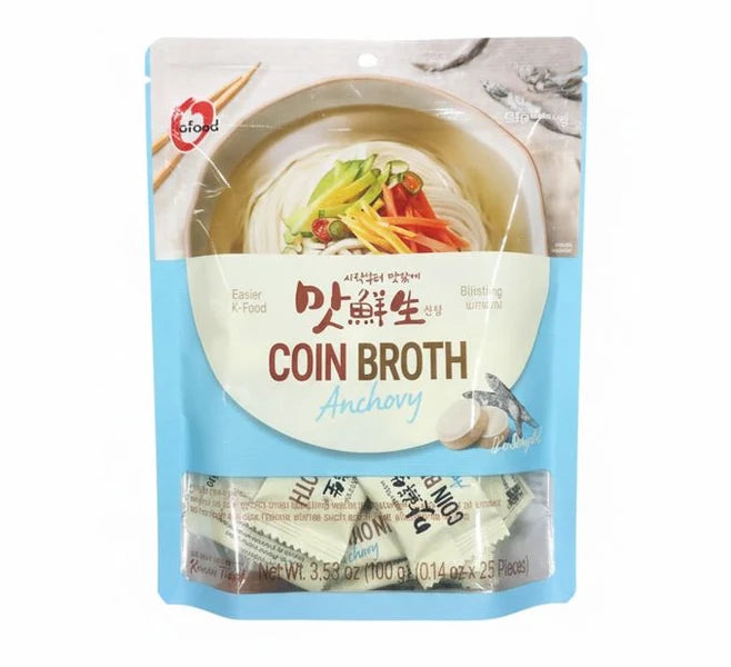 청정원 맛선생 국물내기 한알 [멸치] 4g*25 CJW O Food Kelp & Anchovy Broth Capsule 4g*25