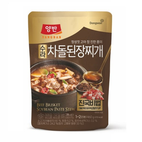 동원 양반 차돌 된장찌개 460g DW Soybean Paste Stew w/Beef Brisket 460g
