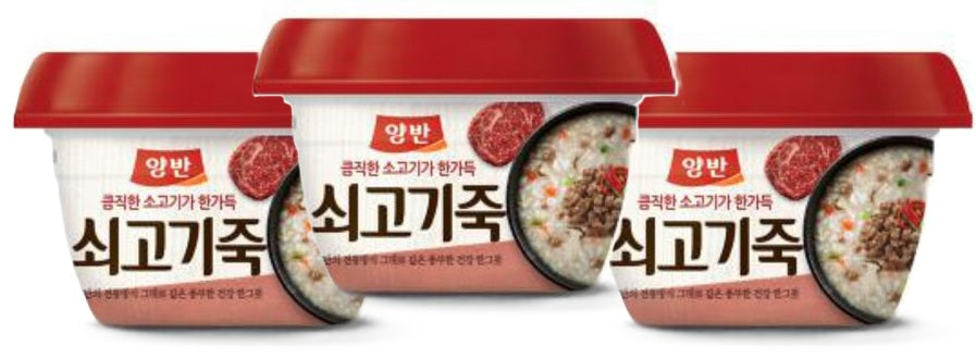 [묶음세일] 동원 양반 쇠고기죽 287.5g*3 DW Beef Porridge 287.5g*3