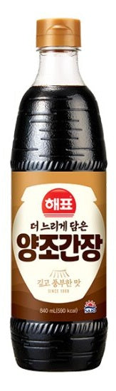 해표 더 느리게담은 양조간장 840ml HP Naturally Brewed Soy Sauce 840ml