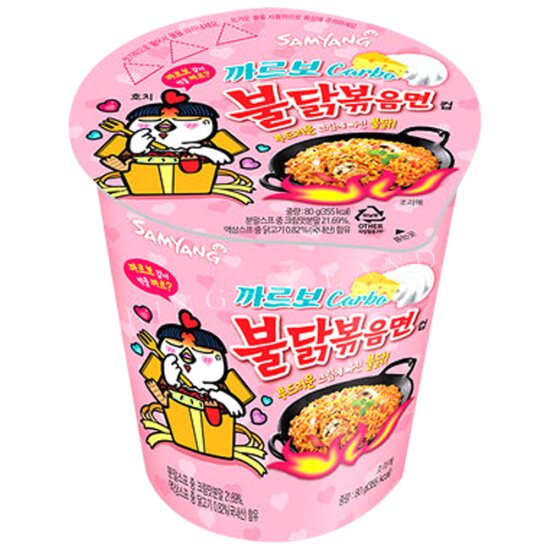 삼양 까르보 불닭볶음면 소컵 80g Samyang Carbonara Spicy Chicken Noodle (cup) 80g