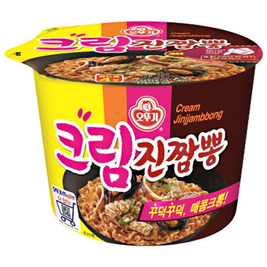 오뚜기 크림 진짬뽕 [큰컵] 115g OTG Jin Ceam Spicy Ramen Noodle Big Bowl 115g