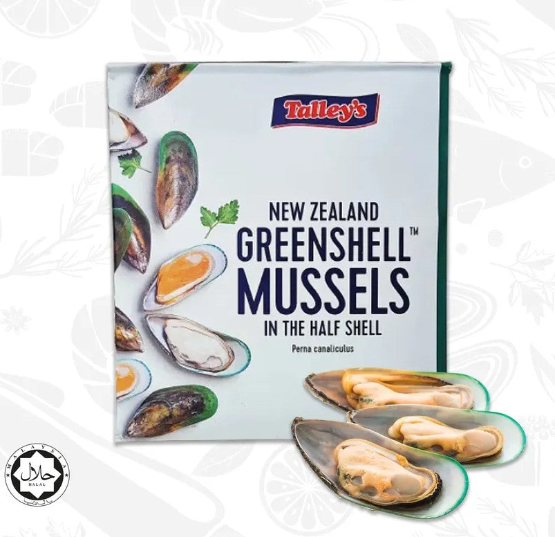 뉴질랜드산 그린쉘 홍합 반껍질 1kg NZ Greenshell Mussel Half Shell 1kg
