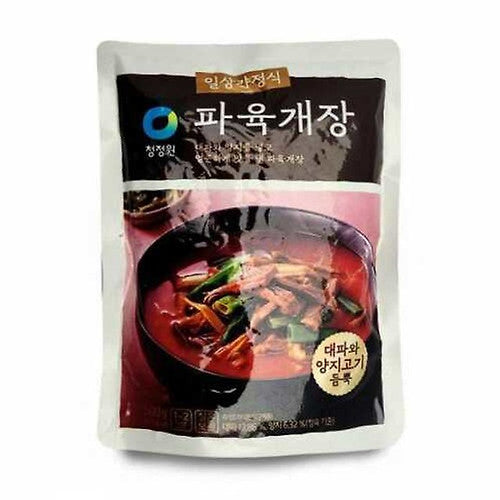 청정원 파 육개장 500g CJW Korean Spicy Beef Soup w/Green Onion 500g