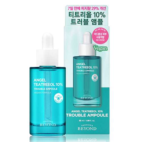 비욘드 엔젤아쿠아 티트리올 10% 트러블 앰플 50ml Beyond Angel Aqua Tea Tree Oil 10% Trouble Ampoule 50ml