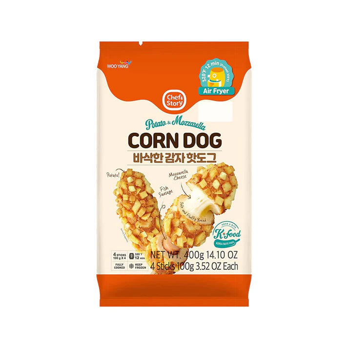 쉐프스토리 바삭한 감자핫도그 100g*4 Chef Story Potato Cheese Hot Dog 100g*4