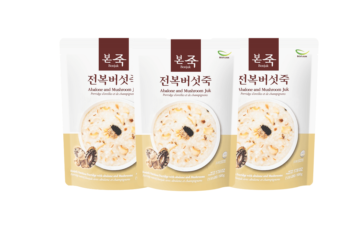 [묶음세일] 본죽 전복버섯죽 500g*3 BNJ Abalone&Mushroom Porridge 500g*3