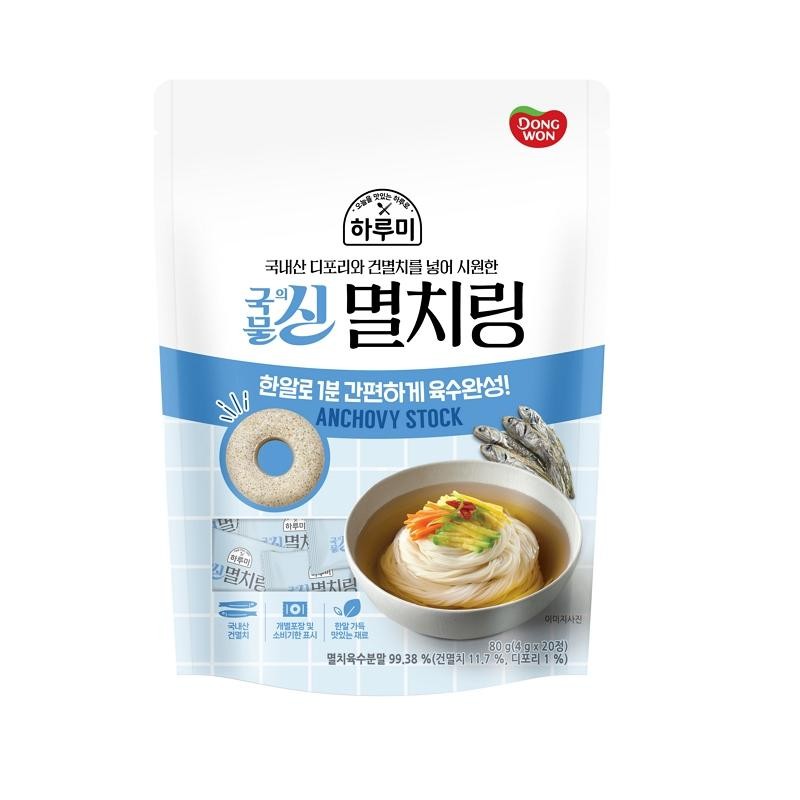 동원 하루미 국물의신 멸치링 80g DW Anchovy Stock Ring 80g