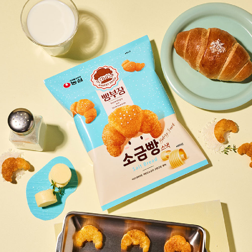 농심 빵부장 소금빵 55g NS Salt Bread Snack 55g