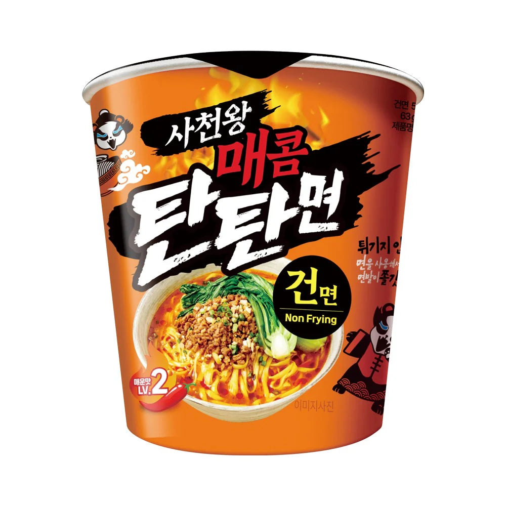 사천왕 매콤 탄탄면 작은컵 63g Sichuan King Spicy Tantan Noodles 63 g