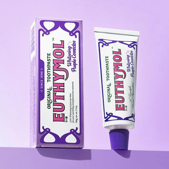 유시몰 화이트닝 퍼플 코렉토 치약 106g Euthymol whitening puple correcto Toothpaste 106g