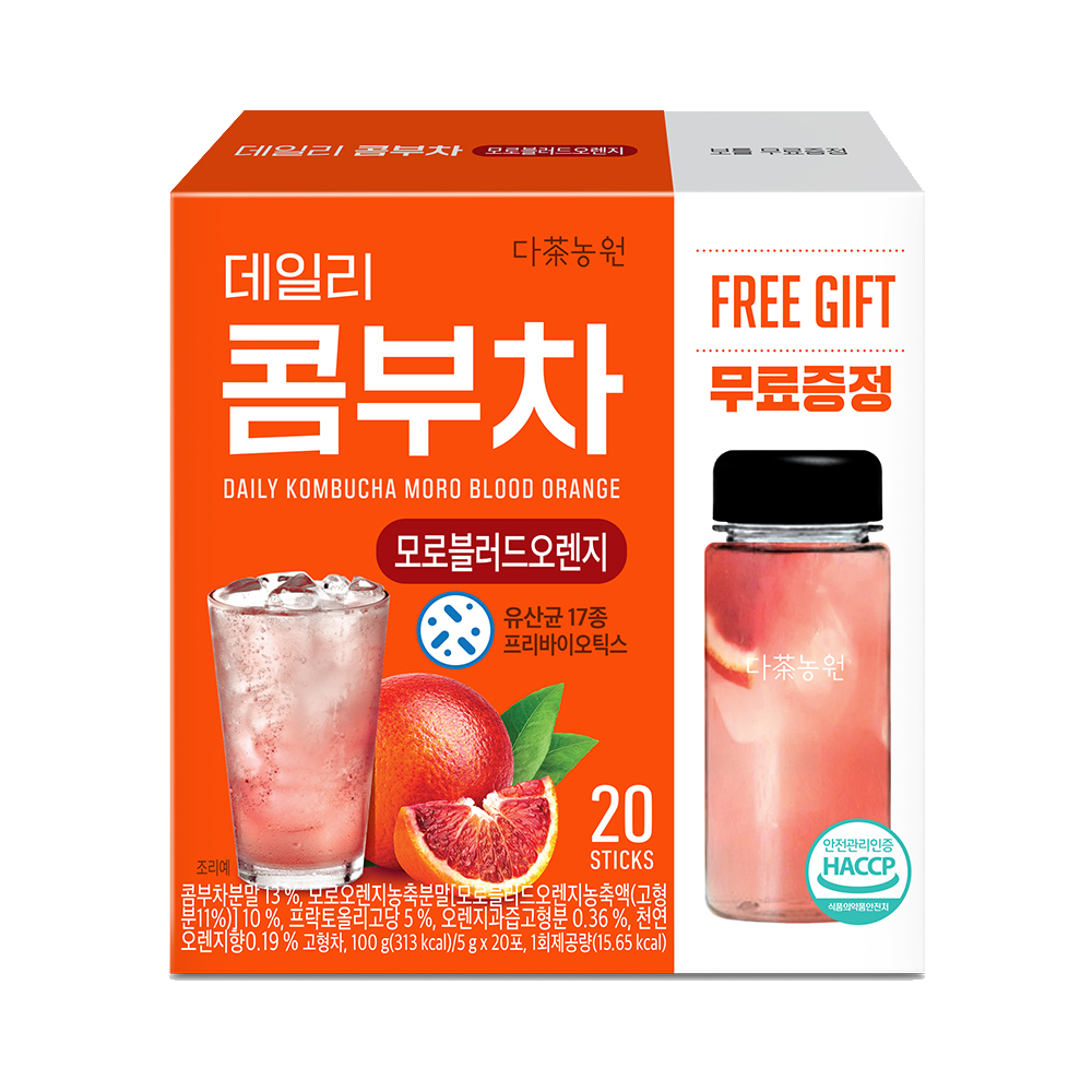 다농원 콤부차 모로블러드 오렌지 20포 [물병포함] 250g DNW Kombucha moro blood orange 20p 250g