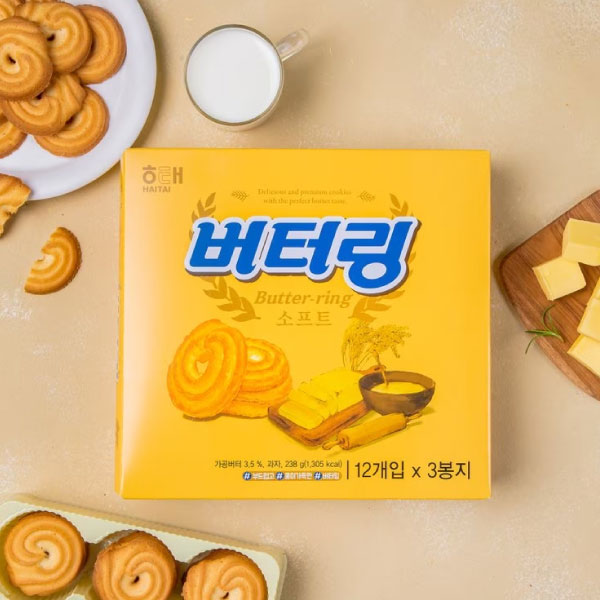 해태 버터링 멀티팩 238g HT Butter-ring Soft 238g