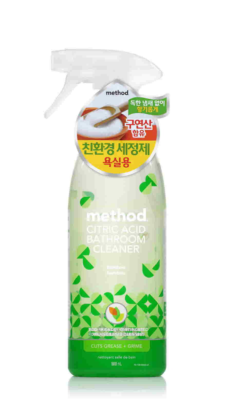메소드 구연산 화장실 클리너(대나무향) 500ml Method Ctric Acid Bathroom Cleaner (Bamboo) 500ml