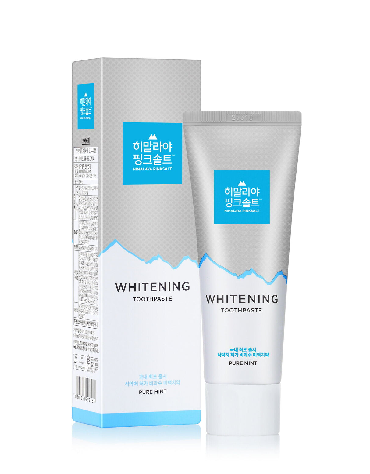 LG 히말라야 화이트닝 치약 [퓨어 민트] 100g LG Himalaya Pinksalt Toothpaste Whitening Pure Mint 100g