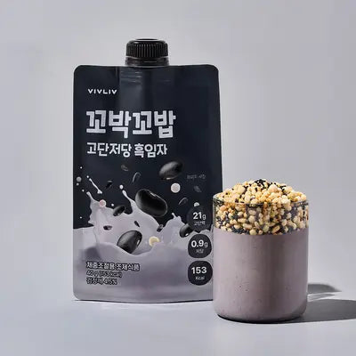 꼬밥꼬밥 고단저당 [흑임자] 40g*7 Kkobak Kkobab Hpls Black Sesame 40g*7