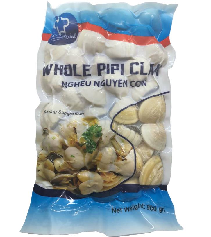 쉐프셀렉티드 냉동 백합조개 통껍질 1kg Chef Selected Whole Pipi Clam White 40/60 1kg