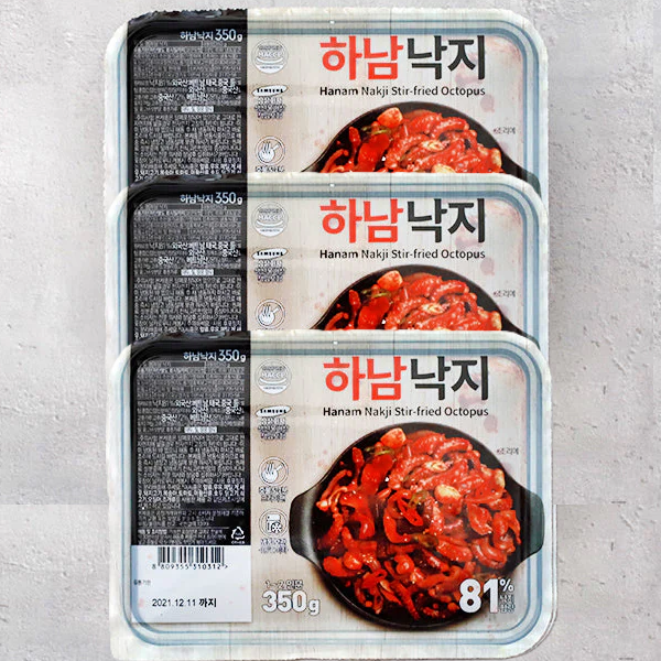 [묶음세일] 하남 낙지 [보통매운맛] 350g*3 HN Nakji Stir-fried Octopus Normal Spicy 350g*3