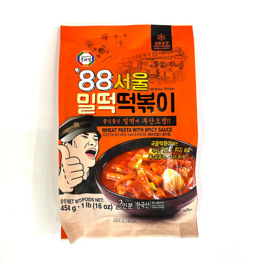 88 서울 밀떡 떡볶이 454g 88 Seoul Rice Topokki w soup 454g