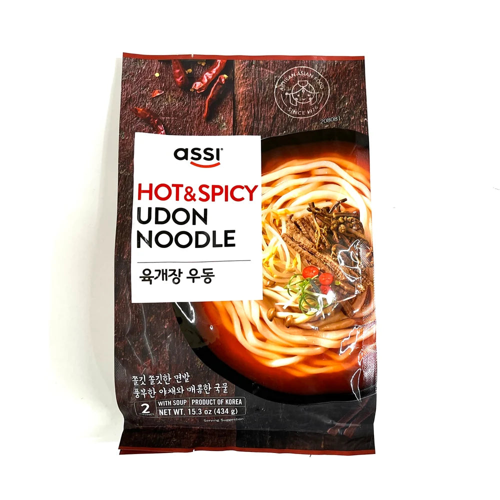 아씨 육개장 우동 434g Assi Hot Spicy Meat Stew Udon 434g
