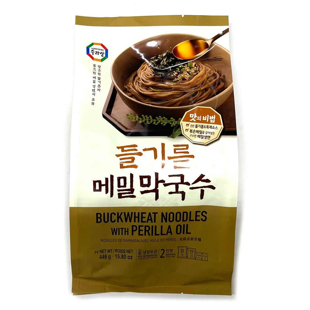 수라상 들기름 메밀 막국수 448g SRS Perilla Oil Buckwheat Noodle 448g