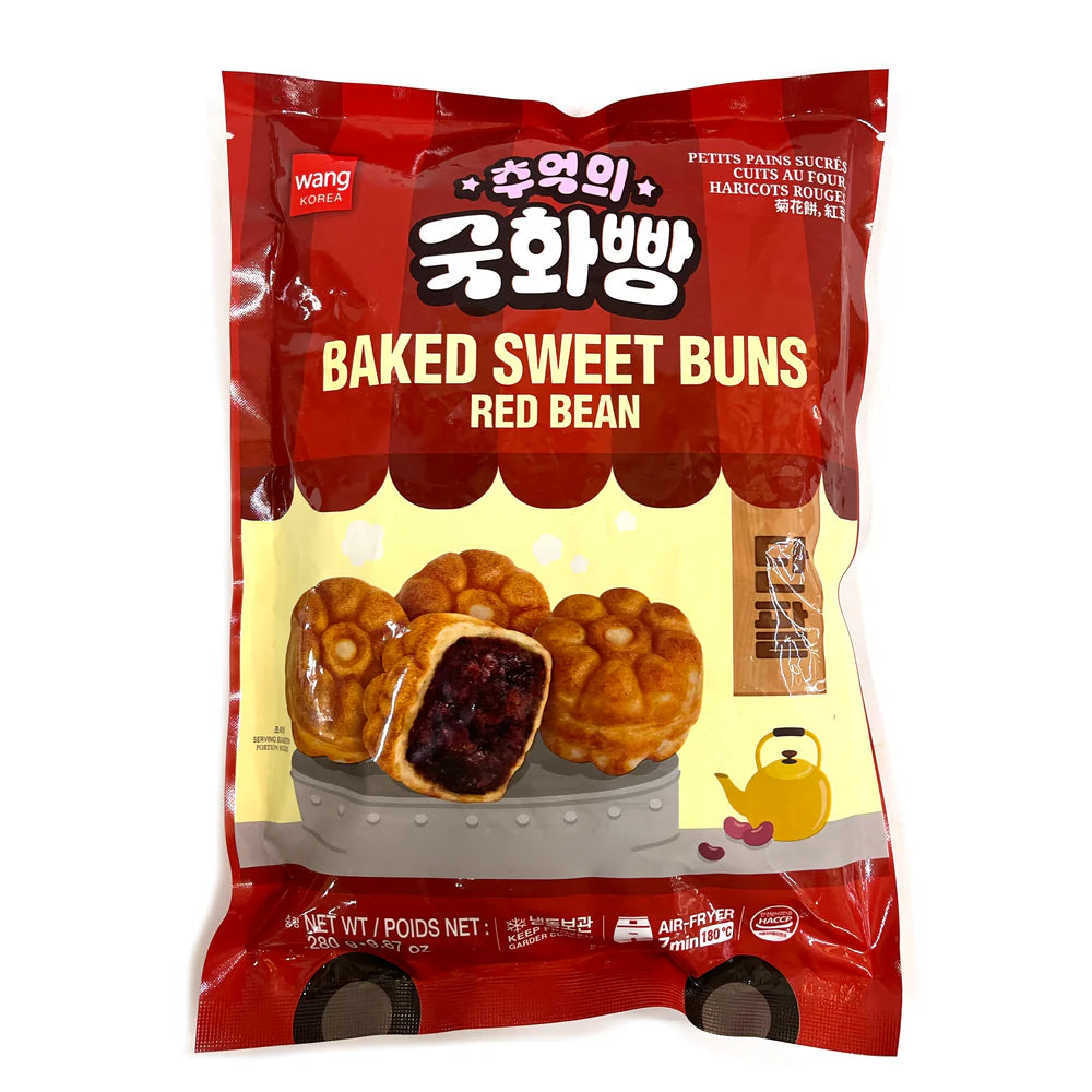 왕 추억의 국화빵 단팥 280g Wang Baked Sweet Buns Redbean 280g