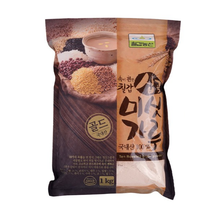 칠갑 10곡 미숫가루 1kg Chil Kab Roasted 10Grain Powder 1kg