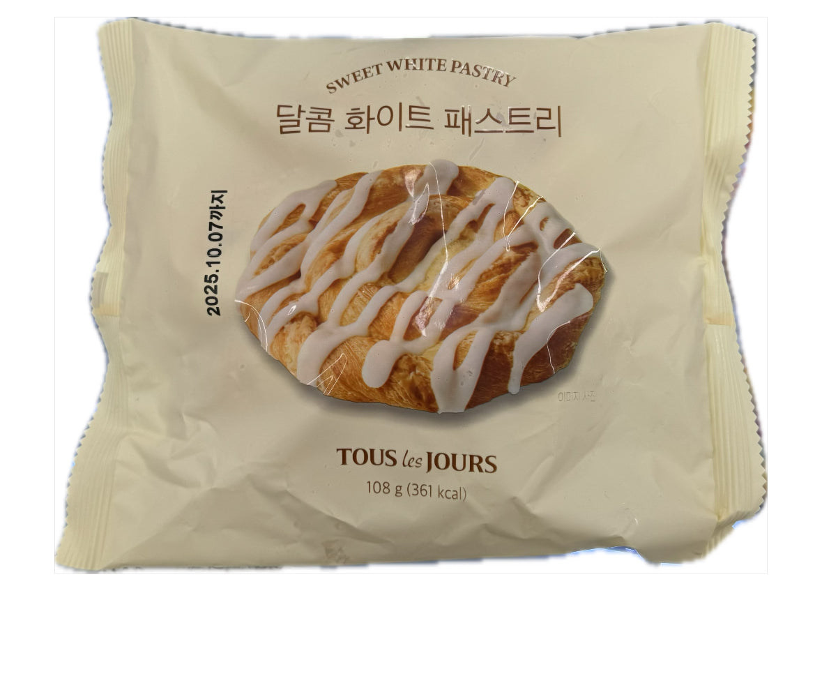 뚜레쥬르 달콤 화이트초코 패스트리 108g TLJ White Choco Pastry 108g