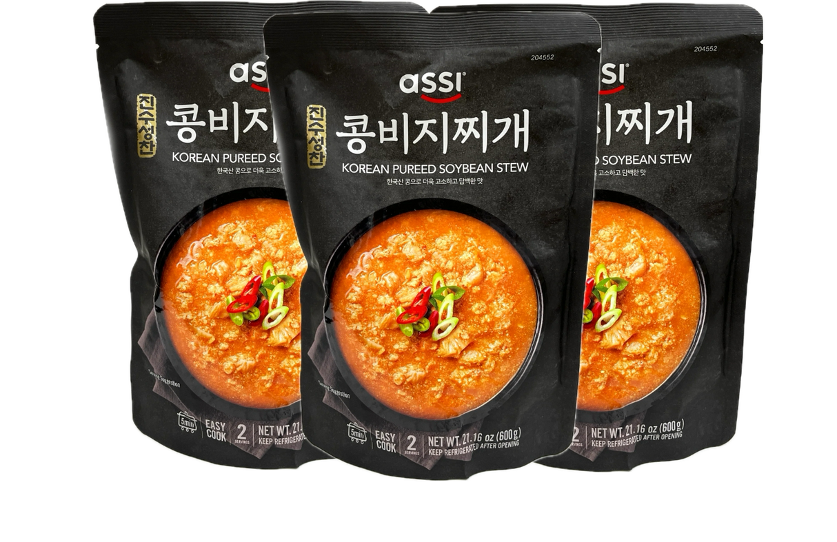 [묶음세일] 아씨 진수성찬 콩비지찌개 600g*3 ASS Soy Bean Stew 600g*3