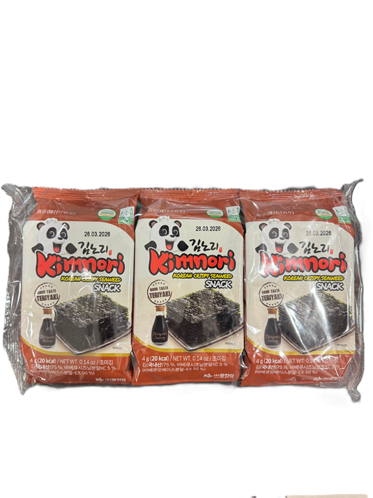 광천 김노리 3봉 도시락김 [데리야끼] 4g*3 GC Roasted Seaweed Gimnori [Teriyaki] 4g*3