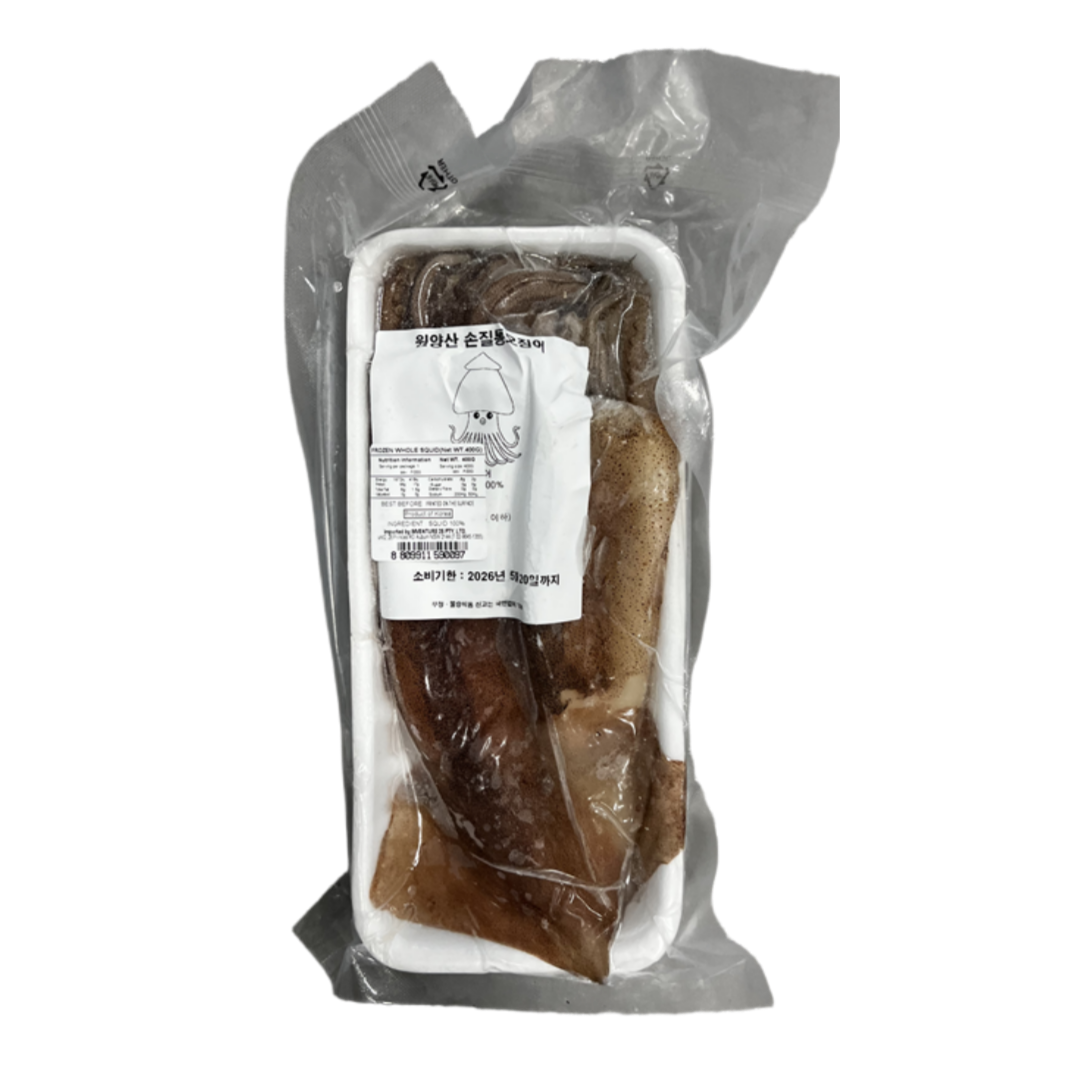 선하수산 손질 통오징어 2미 400g SH Whole Cleaned Squid (2 pcs) 400g