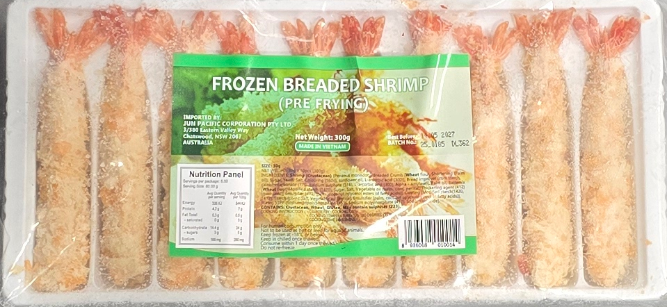 블랙 타이거 새우튀김 300g Black Tiger Breaded Prawn 300g
